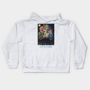 The Skat Players by Otto Dix Kids Hoodie